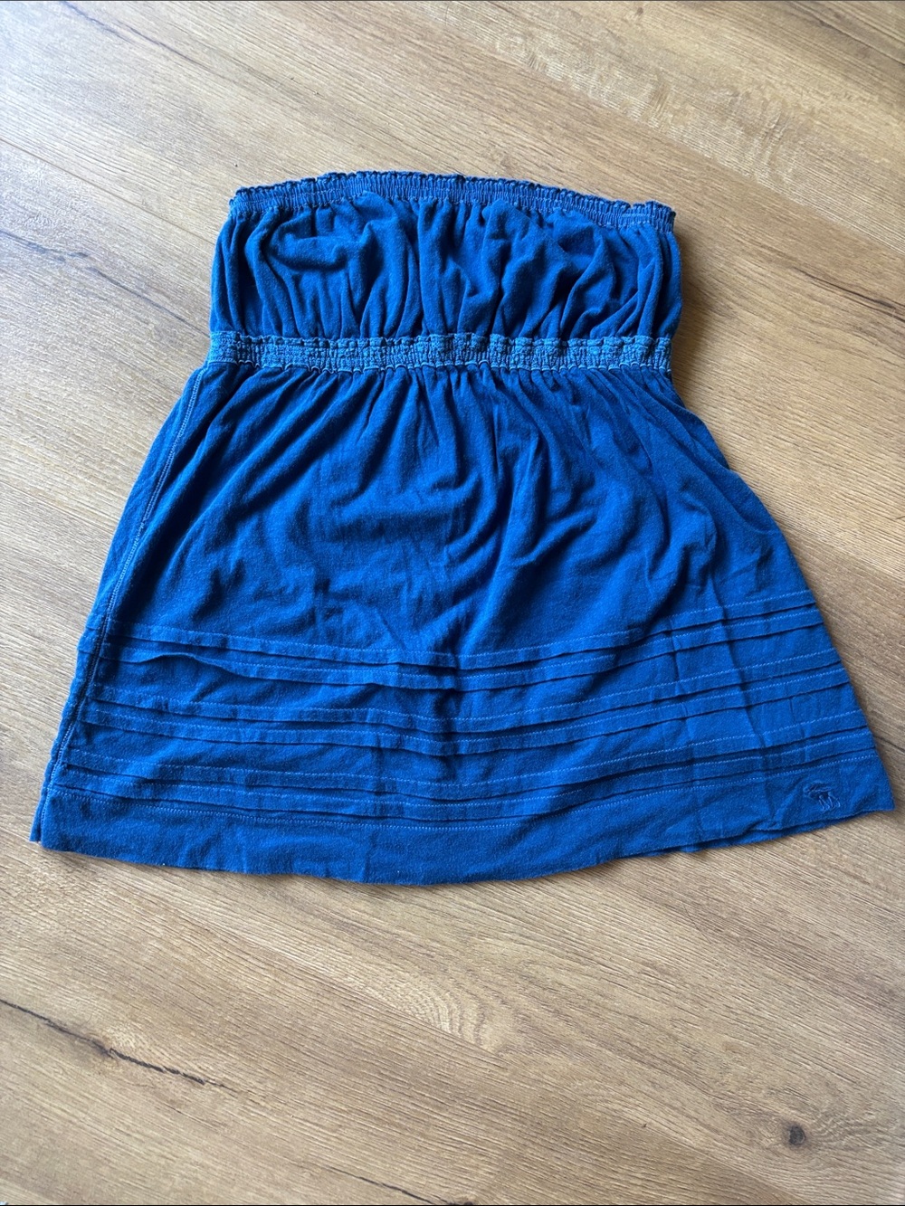 Vintage Abercrombie & Fitch Royal Blue strapless top